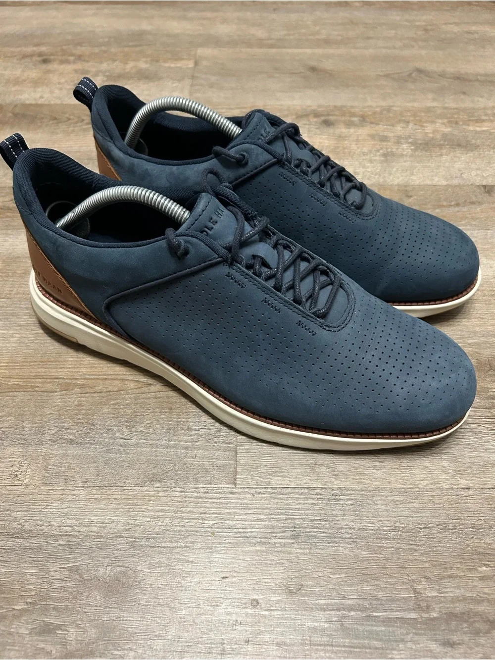 Cole Haan Zerogrand 360 Grand Atlantic Navy Perforated Nubuck Leather Sneakers